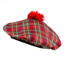 Skotský baret červený